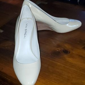 Nude Wedge Dress Shoes